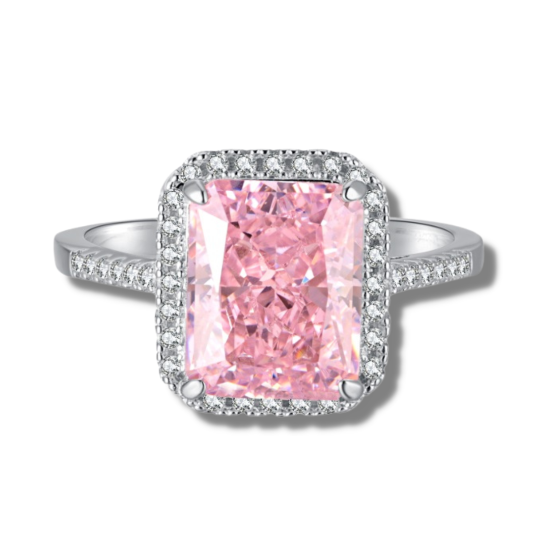 Seline Pink Sterling Silver Ring