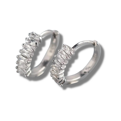 Amara Sterling Silver Small Hoop Earrings