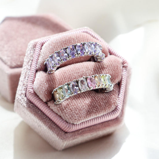 Mila Pastel Silver Plated Ring - Lyna London